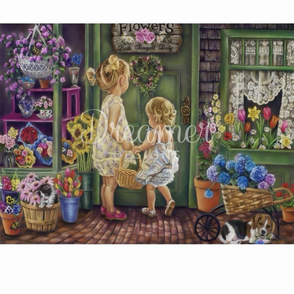Dreamer Designs Diamond Art Painting Square Kit Flowers For You By Tricia Reilly